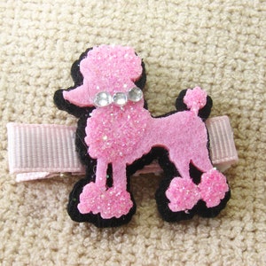 Hair Clips for Girls, Toddler Hair Clip, Cupcake Hair Clips, Flower Clip, Poodle Dog Hair Clip, No Slip image 6