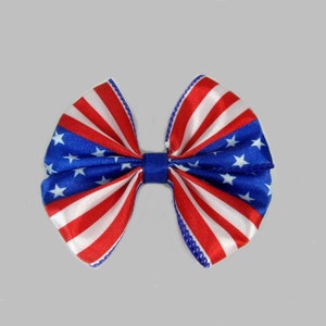 4th of July Bow, Patriotic Hair Bow, USA Hair Bow, Flag Bow