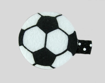 Soccer Hair clip, Sports Barrette, Soccer Hair Bow, girls hair accessory, Ball Hairclip