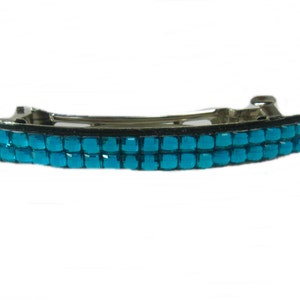 Blue Barrette, French Barrette, Hair Barrette for Women, Turquoise Hair Accessories, Barrette for fine hair, Hair Clip