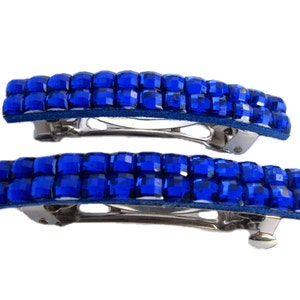 Hair Clip, Barrette, Blue French Barrettes for Fine Hair, Accessories for Short Hair HC1