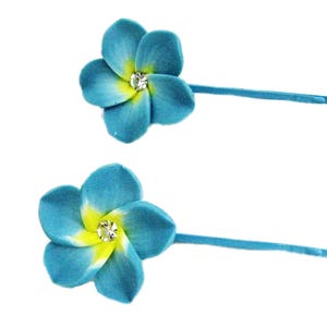 Plumeria Hair Clips, Flower Hair Pin, Hawaiian Floral Hair Clip