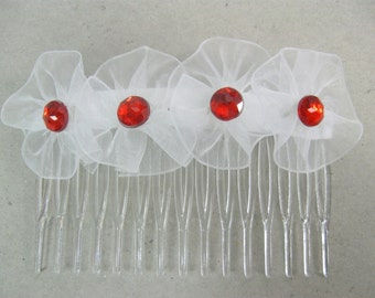 Handmade Flowers Hair Comb, Girls Hair Clip, Girls Hair Accessories Plastic