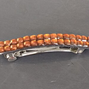 Rhinestone Hair Clip, Brown Rhinestone Barrette