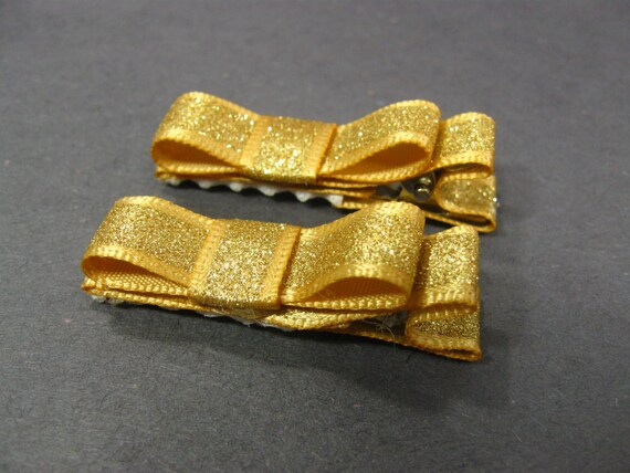 Small Gold Hair Clips Baby Hair Clips Gold Hair Accessories Baby Girl Hair Clip Glittler Hair Clip