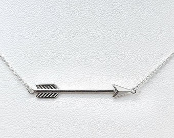 Black Widow / Natasha 925 Sterling Silver Arrow Necklace