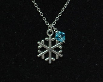 Frozen Insprired Snowflake Swarovski Crystal Necklace
