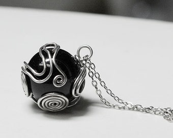 Final Fantasy VII Inspired Meteor / Black Materia Necklace