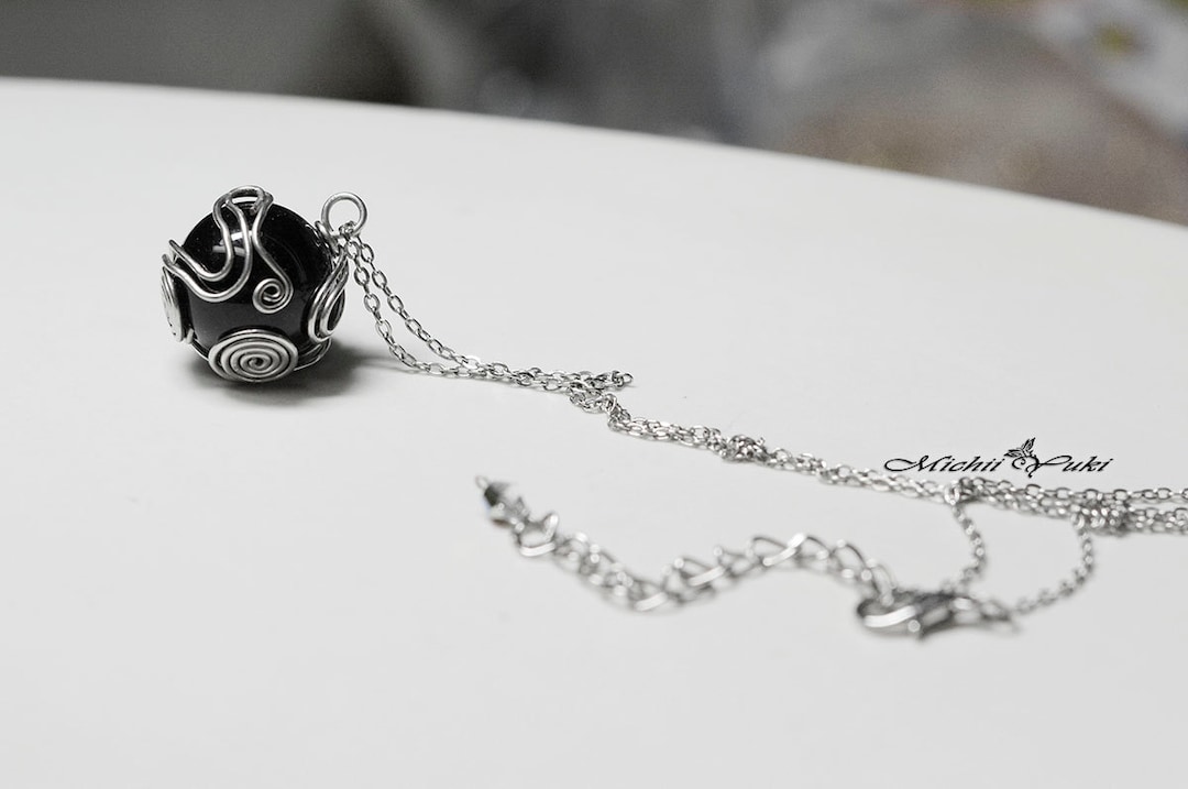 Final Fantasy VII Inspired Meteor / Black Materia Necklace - Etsy