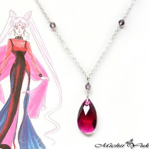 Black Lady Inspired Necklace - Swarovski Crystal