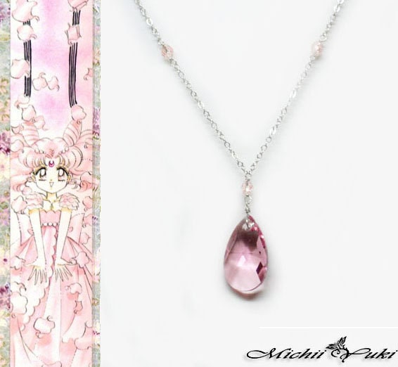 Sailor Chibi Moon Ball Gown Inspired Necklace - Swarovski Crystal