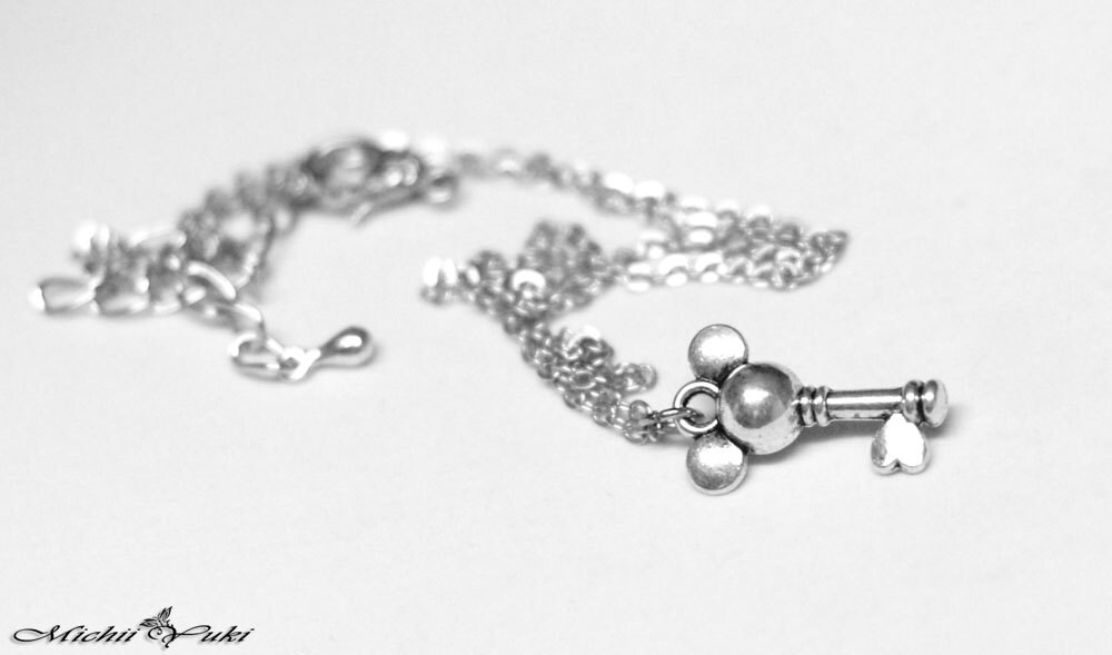 Kingdom Hearts Small Mickey Mouse Inspired Keyblade Necklace