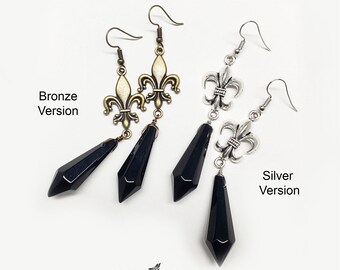 【BLACKPURPLE】[BLACKLABEL] Full Moon Crystal Earring BLACKPURPLE】[BLACKLABEL] Full Moon Crystal Earring