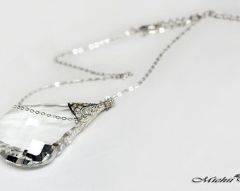 AS IS: Final Fantasy IX Inspired Garnet Crystal Necklace - Large Glass Crystal