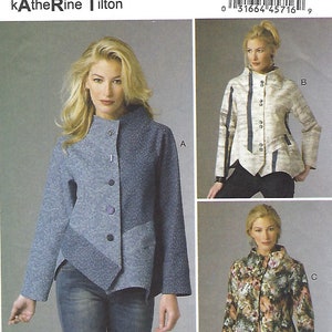 Butterick B6024 Sewing Pattern for Misses Loose Fitting Unlined Jacket,  SZ Lrg-Xlg-Xxl Uncut Factory Folded