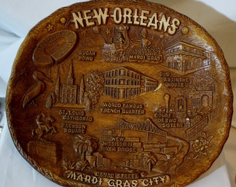 1972 Bronze Mardi Gras Medallion Medal Slidell Louisana American Indian Coin Club Memorabilia Souvenir Event f1788