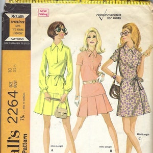 McCalls 2264 Skirt Sewing Pattern, Calf Length Flared Skirt,  Size 12 Waist 26.5