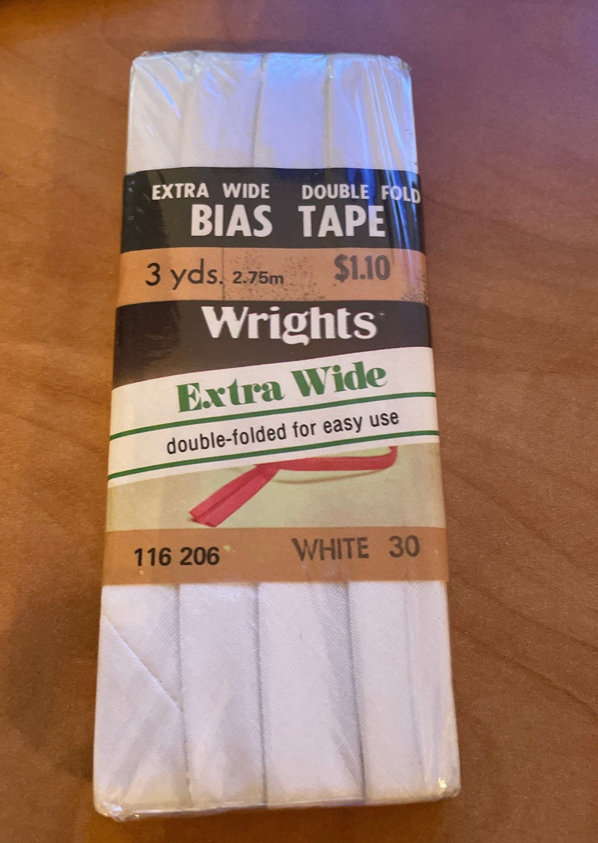 Extra wide double cheap fold bias tape