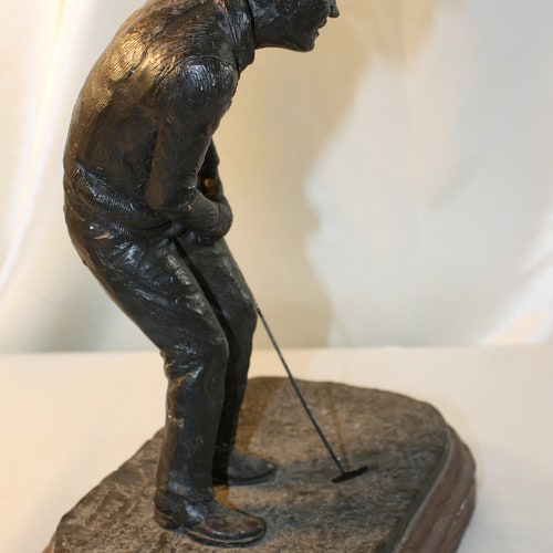 Michael Garmin shops Man Golfing Statue Figurine Signed on Base 1987