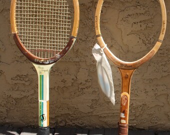 Raquette De Tennis Vintage Wilson Phoenix - Bois Strata Arc, Raquette De Collection USA