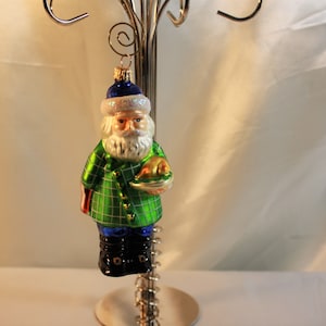Christopher Radko COOKBOOK SANTAS 1999 Ornament Turkey Meat Santa 5.5”