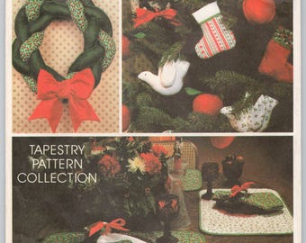 McCalls Avon Weihnachtsschmuck Kranz Tischset Schnittmuster 1970er Jahre