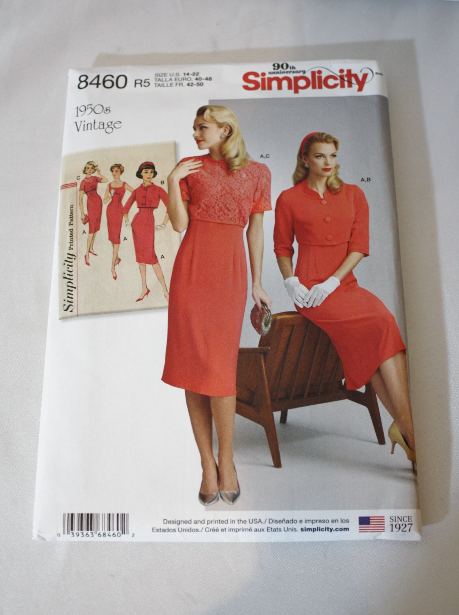 Simplicity 8460 Sewing Pattern Retro 1950s Sheath Dress Lace Etsy