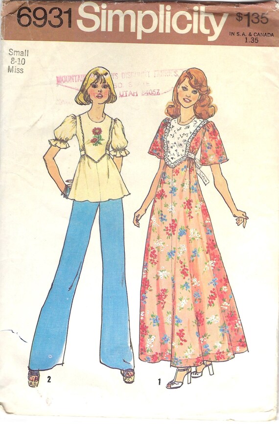 70s boho dress pattern Bell Sleeve Mini Dress | mini dress pattern | PDF sewing pattern 15 size |  70s dress pattern | Sheath, short skirt