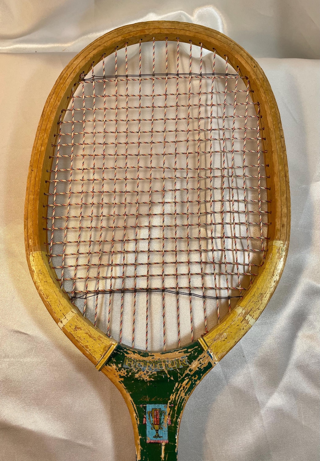 Vintage Wood Tennis Racquets, Regent Honour Green Wooden Rackets Tennis ...