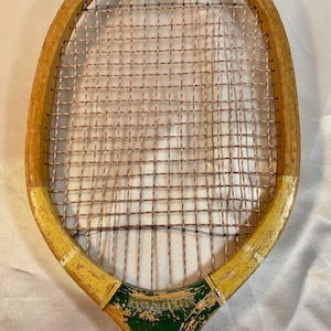 Racchette da tennis in legno vintage, racchette da tennis in legno Regent Honor Green Tennis Pro