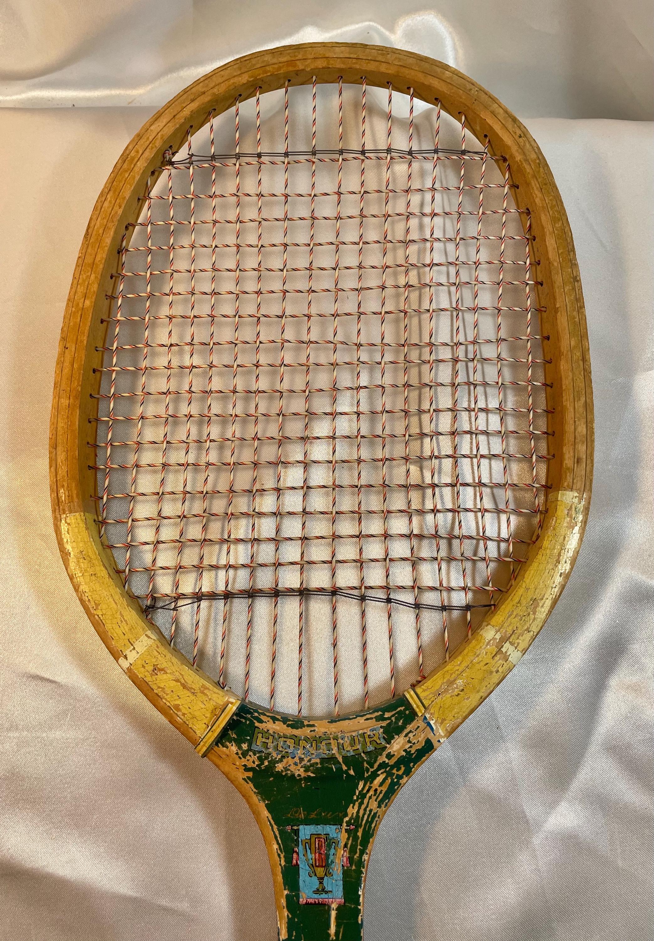 ヴィンテージ ウッド テニスラケット、リージェント オナー グリーン