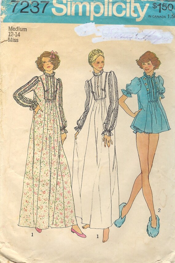 Simplicity 7237 Vintage Sewing Pattern 70s Misses Boho - Etsy