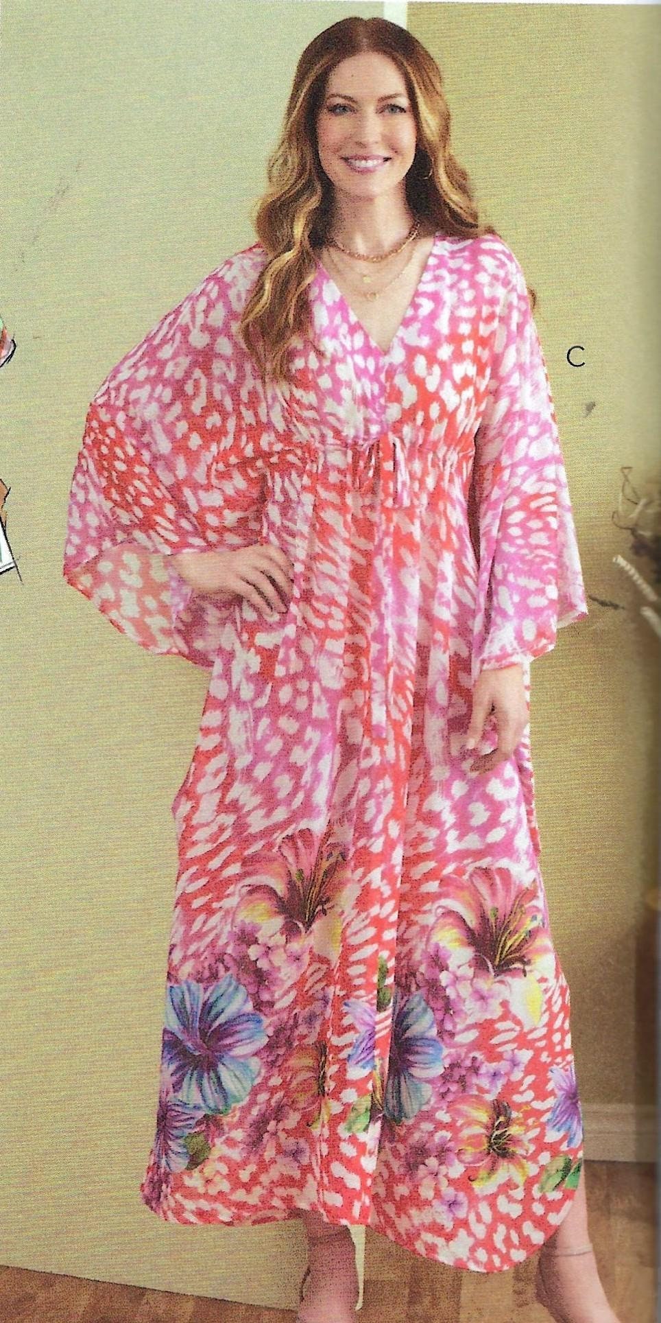 Butterick Misses CAFTAN Pattern, Swimwear Cover-Up, Flowy Top, Uncut R11504 B6900