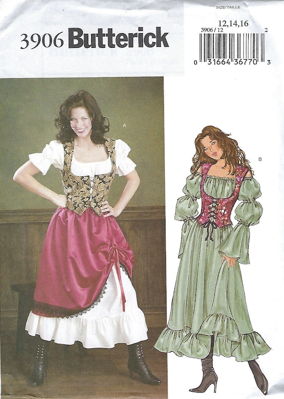 Boned Corsets, Vest and Belt, Butterick