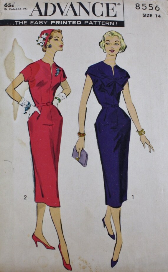 1950s sheath dress