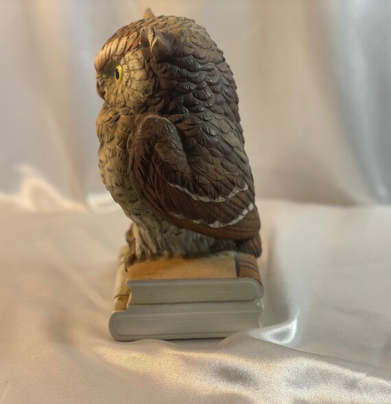 Andrea by Sadek Ceramic Owl Figurine, Collectible Owl on Books - Etsy