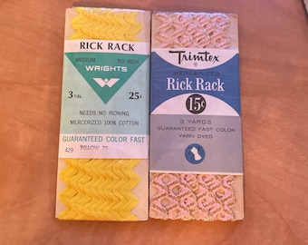 Vintage Wrights Medium Rick Rack Trim, Sewing Crafts