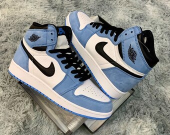 University Blue Jordan 1 - Etsy