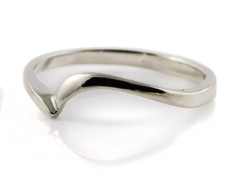 14K Gold Band - Swirl Design Band - Stacking Band- Wedding Ring - Simple Band - Stackable Ring