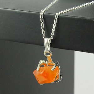 Carnelian Necklace Sterling Silver  Mother's Day Gift  image 3