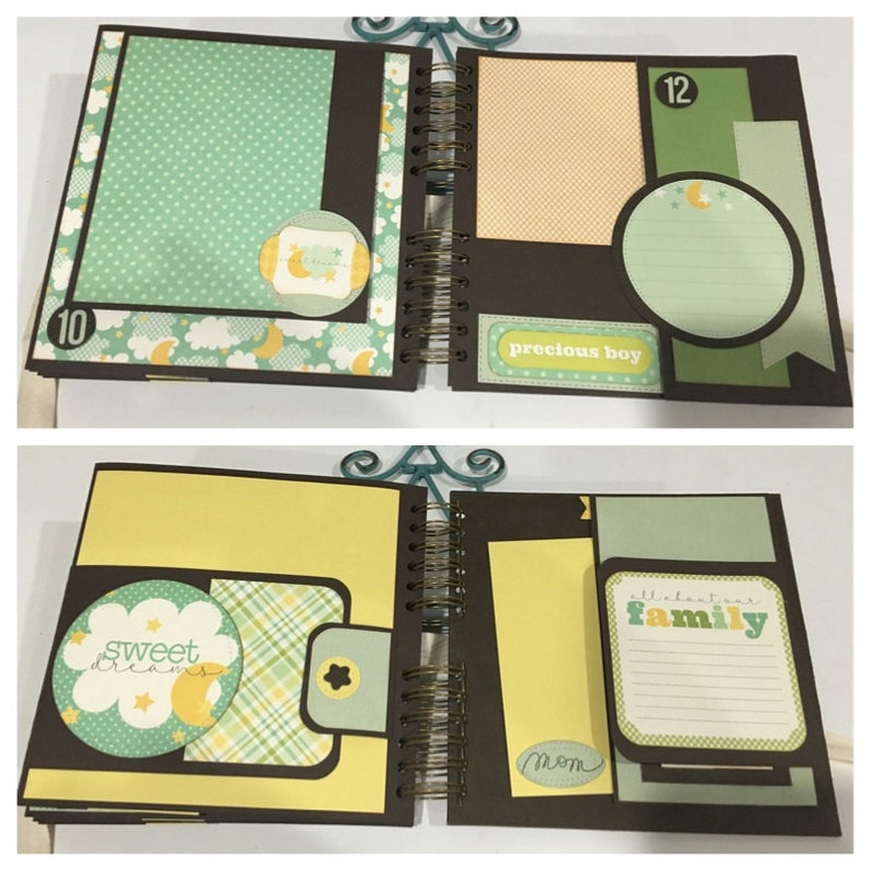 Baby Boy Journal Photo Album 8 X 8 Inches Etsy