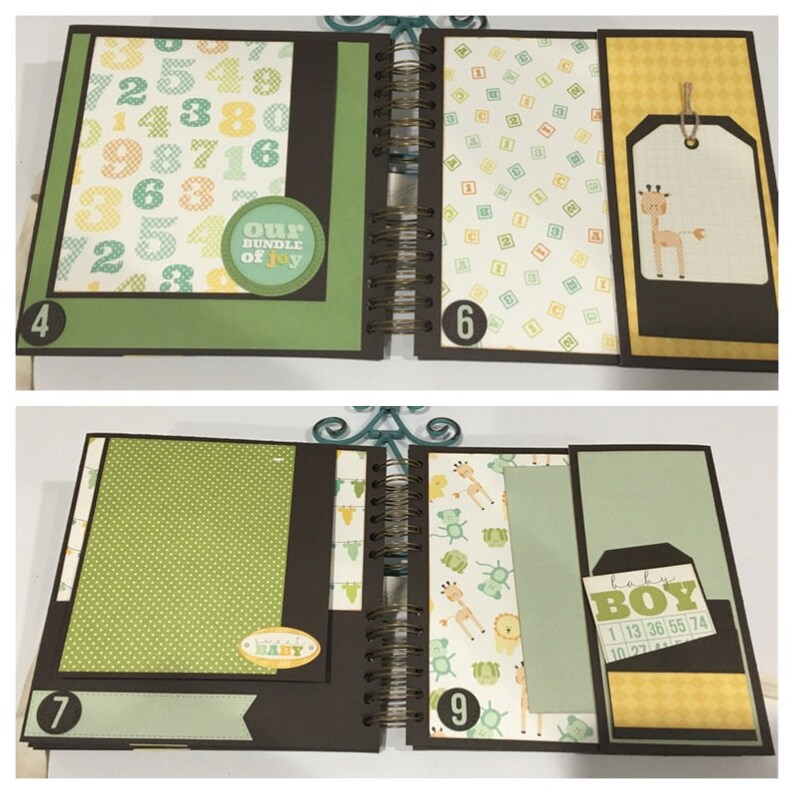 Baby Boy Journal Photo Album 8 X 8 Inches Etsy