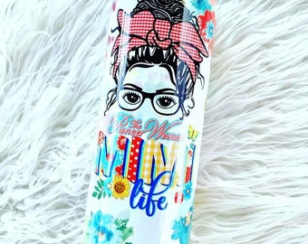 Floral/Mimi/Pioneer/Sublimated Tumbler/Custom Tumbler/Coffee Tumbler