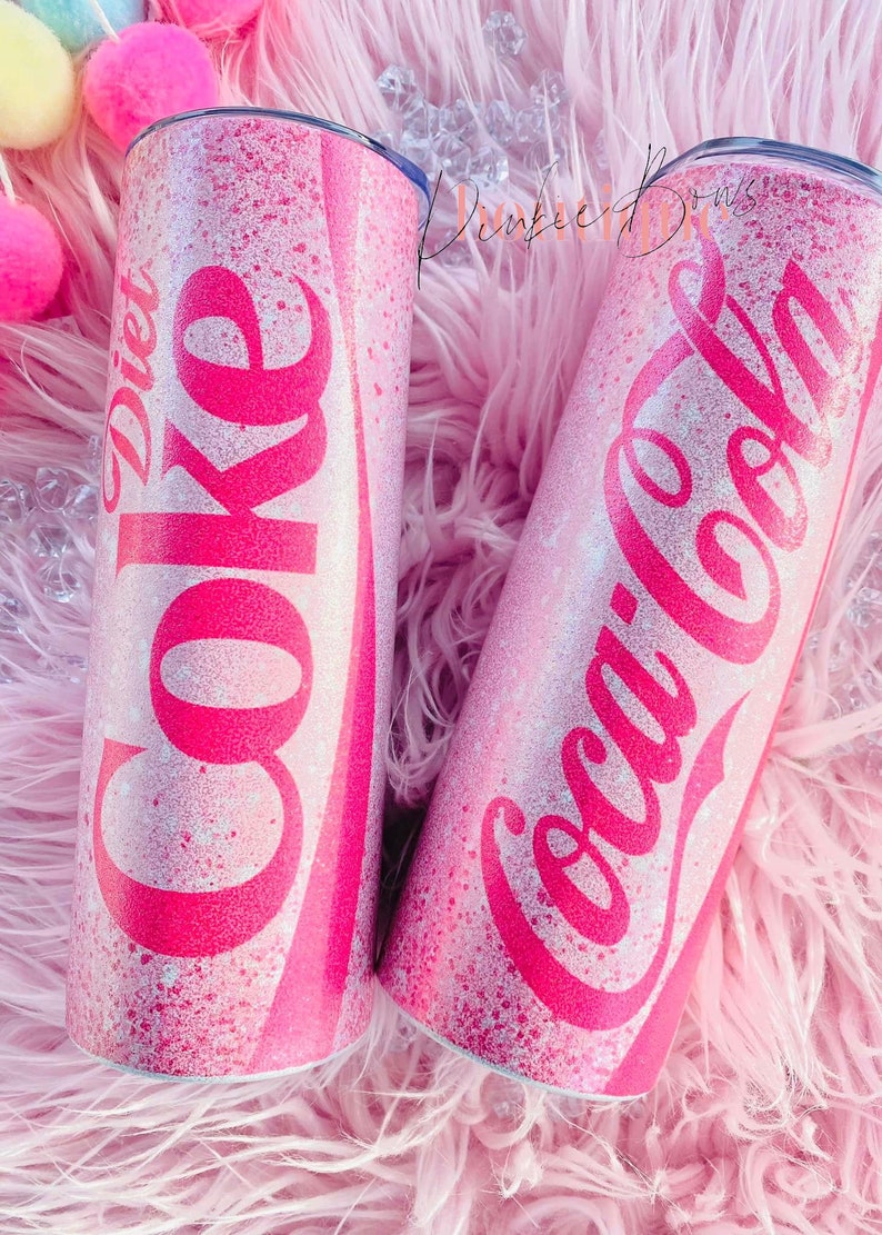 Soda Tumbler/Diet Soda Tumbler/Sublimated Tumbler/Custom Tumbler/Pink image 2