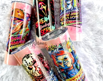 Horror/Scary/Ghost/Freddy/Sublimated Tumbler/Coffee Tumbler/Custom Tumbler