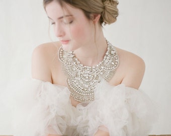 ASTAIRE | Couture crystal tulle necklace