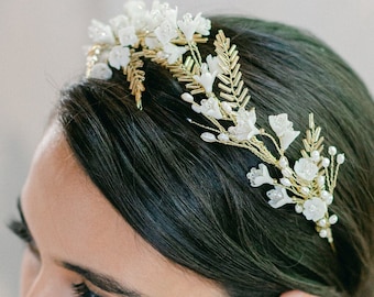 BRIAR | Floral and Fern Headband