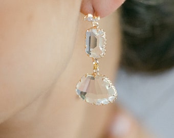 LINDEN | Crystal Fan Earrings