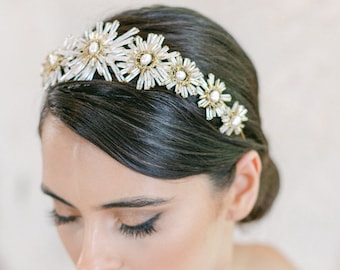 DAHLIA | Floral Beaded Headband