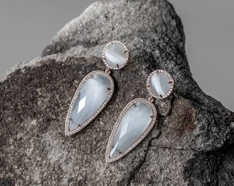 ERIN |  Diamond Drop Earrings